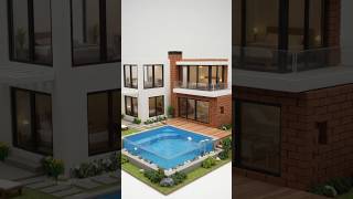 Building a Luxury Modern Mansion With Mini Bricks & Swimming Pool 🏊‍♂️🧱 (Full Build)