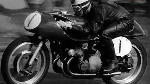 Geoff Duke and the Gilera at Solitude