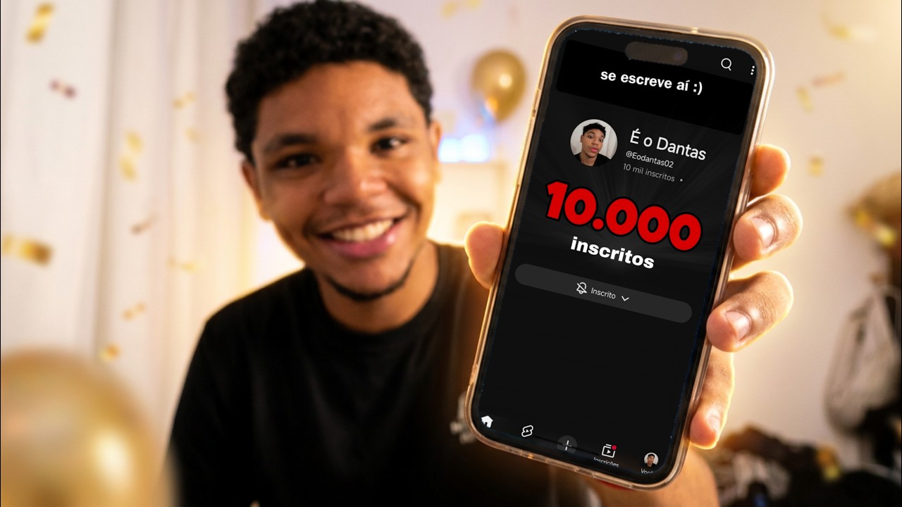 BATI 10 MIL INSCRITOS SEM POSTAR VIDEO 3 ANOS, OBRIGADO! 😅❤️