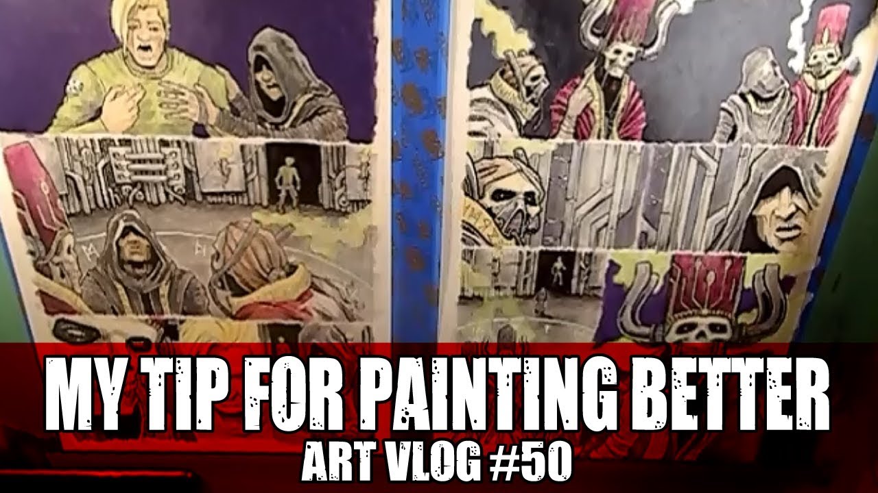 My Tip For Painting Better - Art Vlog #50 - YouTube