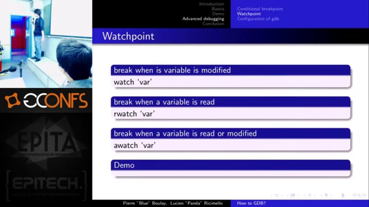 Conférence How to GDB