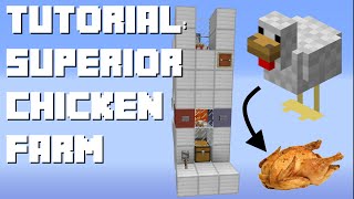 Minecraft: BEST COOKED CHICKEN FARM ON YOUTUBE ✔ Java, PC, Bedrock, Mobile, Console/PE @sno_crash