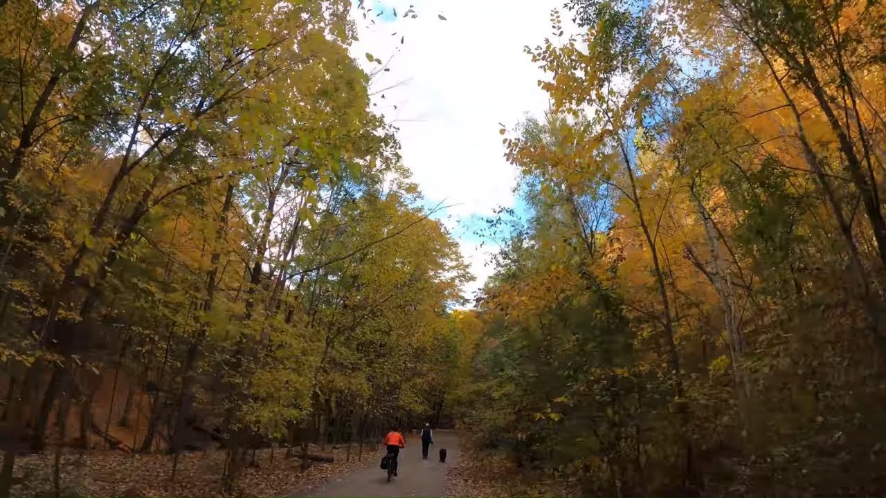 Cycling Toronto: Fall colours at the Beltline Trail