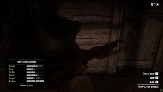 RDR2 Early Chapter 2 Pump Action Shotgun and Rare Coat American Paint.