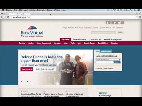 Bank Mutual Online Banking Login Instructions