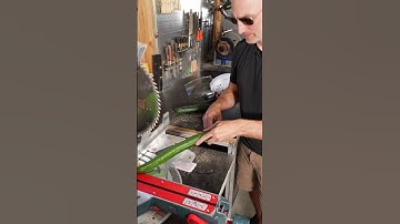 Slow Motion Miter Saw Kickback