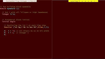SystemVerilog Tour_C1 - Integer Literals