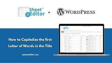 WordPress – How to Capitalize the first Letter of Words in the Title