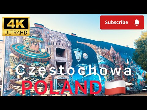 Częstochowa, Beautiful City in Poland 🇵🇱 4K Video | Europe Travel Guide | Polska