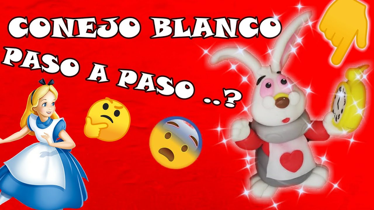 cómo hacer a el CONEJO BLANCO DE ALICIA en Porcelana Fría paso a paso(2020)🐰😍