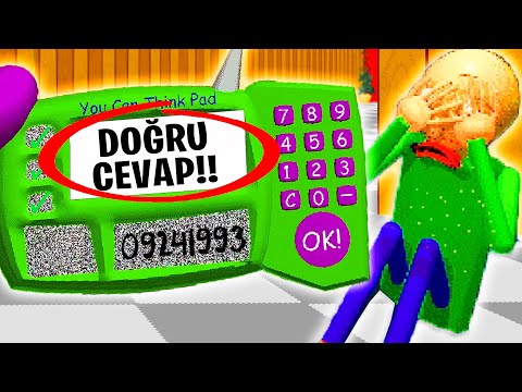 SONUNDA 3. SORUNUN CEVABINI BULDUM!! BALDİ BASİCS REMASTERED