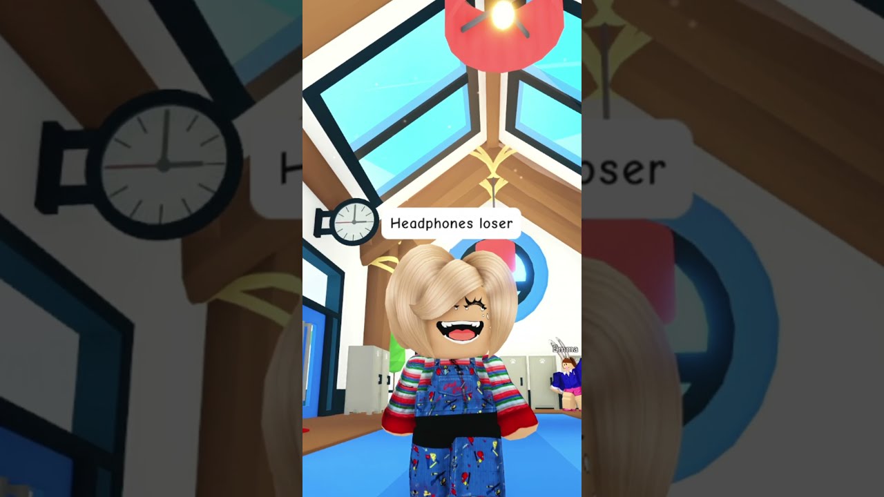 She Must NEVER Take Off Headphones BECAUSE OF THIS Adoptme Roblox Robloxshorts
