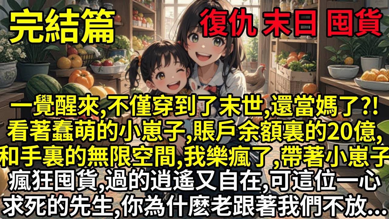 【完結】一覺醒來,不僅穿到了末世,還當媽了?!看著蠢萌的小崽子,賬戶余額裏的20億,和手裏的無限空間,我樂瘋了,帶著小崽子瘋狂囤貨,過的逍遙又自在,可這位一心求死的先生,你為什麽老跟著我們不放...