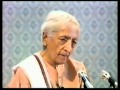 Krishnamurti - ¿Cómo puede una vivir con un esposo que no la quiere?