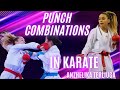 Karate punch combinations training with anzhelika terliuga