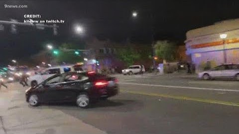 Denver man shares video of aftermath after 3 officers hit by car during protests