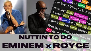 Eminem and Royce da 5&#39;9&quot; - Nuttin&#39; To Do | Lyrics, Rhymes Highlighted