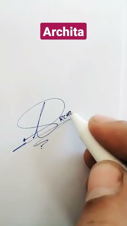 Archita Name Signature Request done