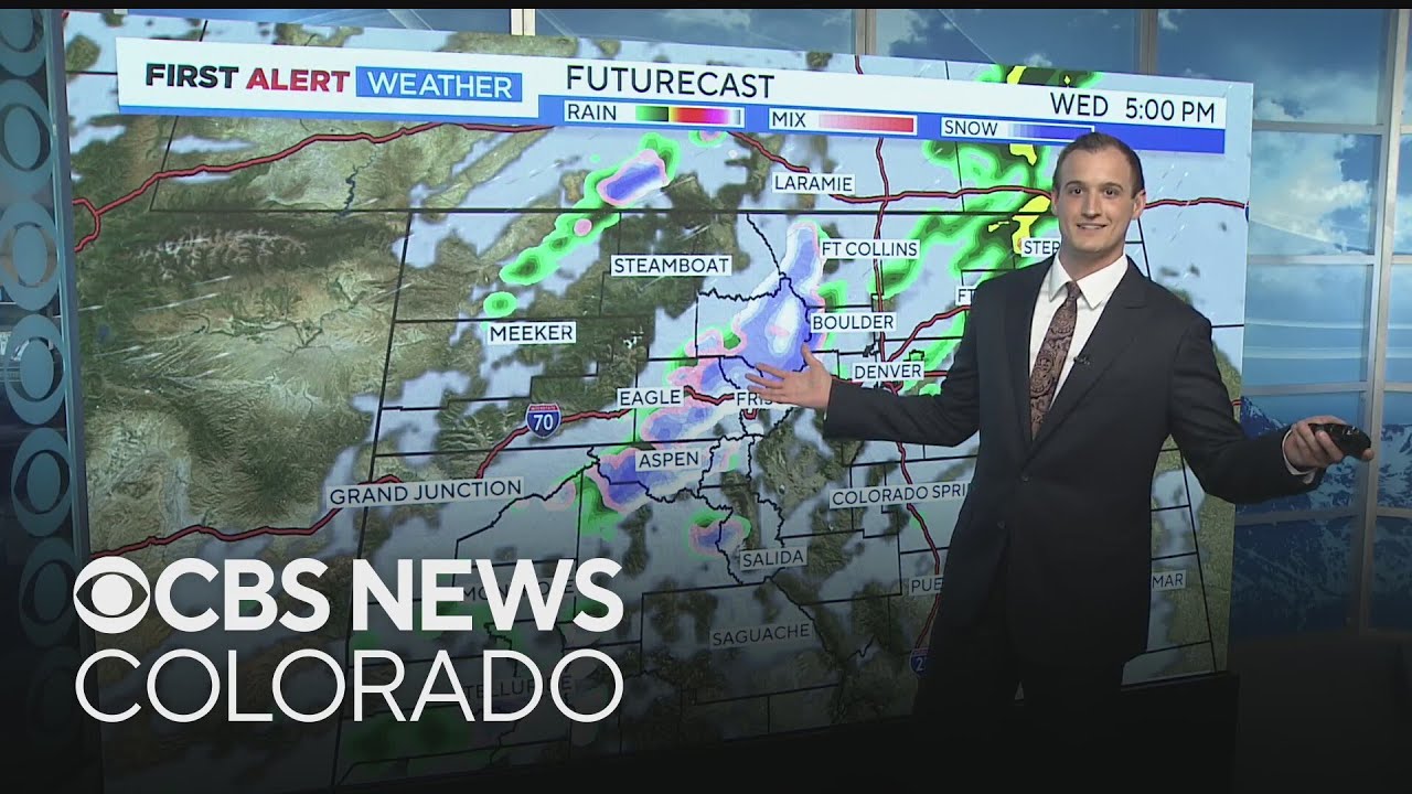Rain and snow showers return across Colorado - YouTube