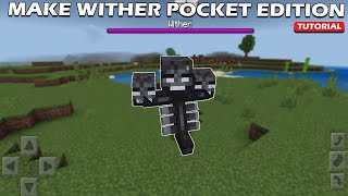 How to Make/Summon WITHER in Minecraft Pocket Edition