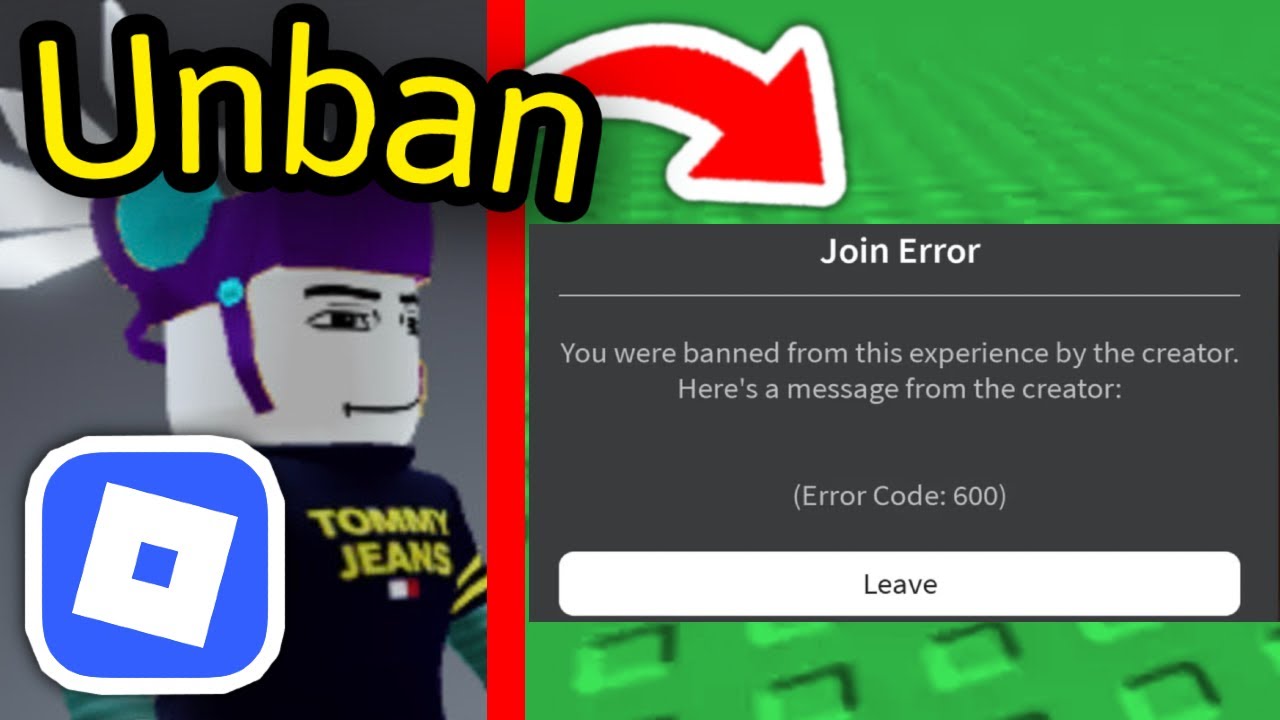 Как разблокировать игрока в Roblox! (Код ошибки: 600)