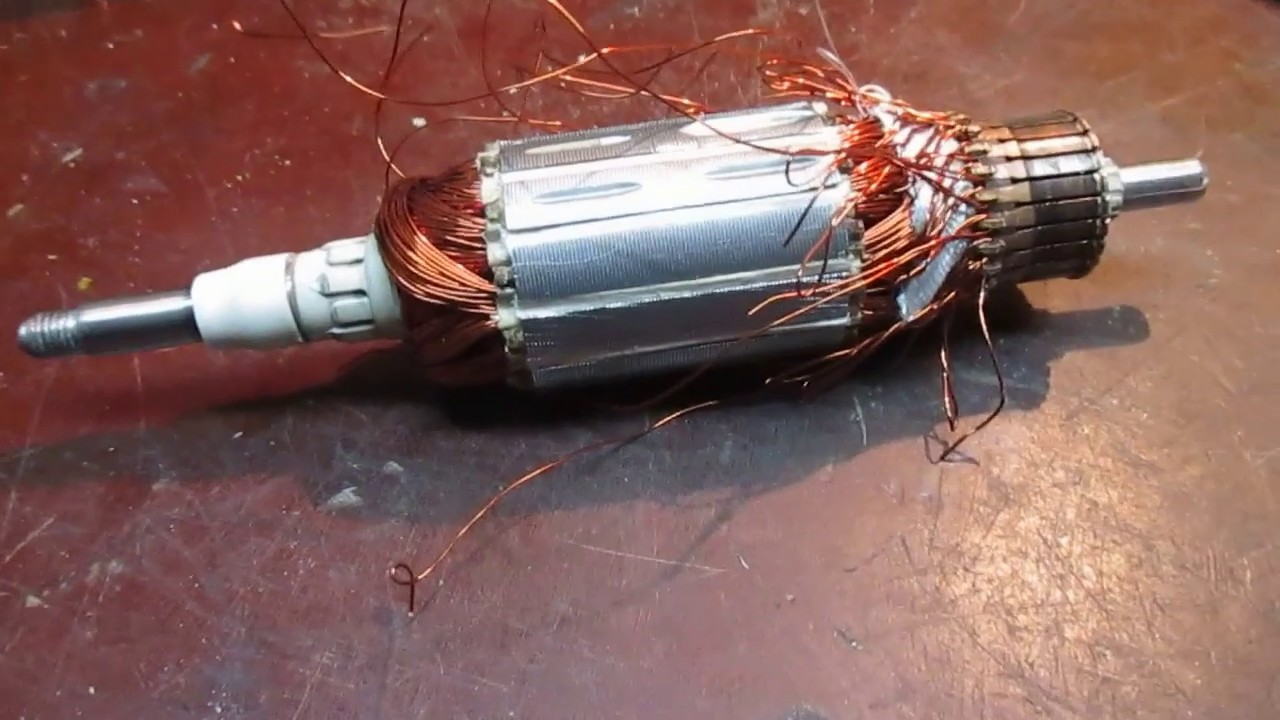 BOSCH GWS 12125 CIE Rewind armature. YouTube