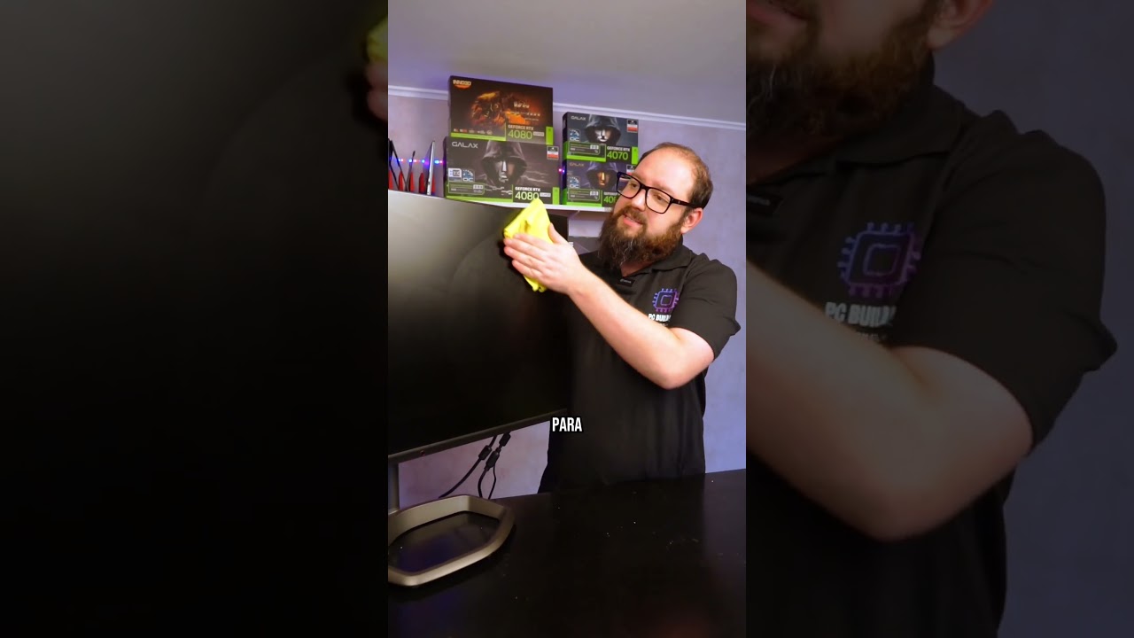 Siga esses passos pra n&atilde;o quebrar o seu monitor #dicasdepcgamer #limpezadepc #pcbuilder #pcgamer