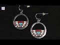 Amazingly Easy Beaded Centerline Earrings - Beading Tutorial - Jewelry Making