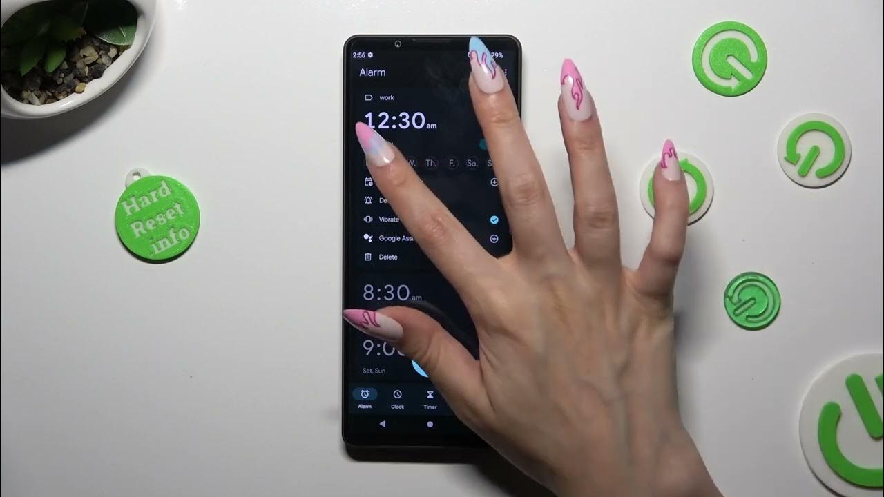 How to Set Up Alarm Clock in SONY Xperia 1 V Add / Customize Alarm
