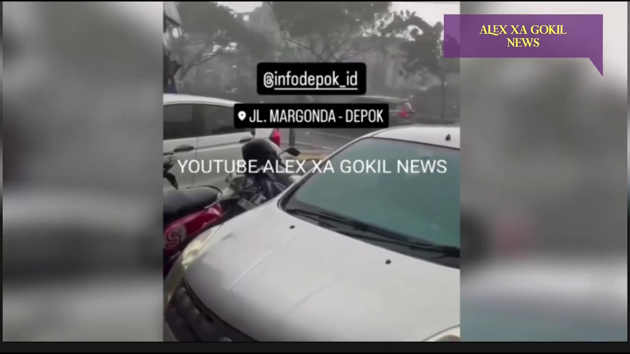 DEPOK GEMPAR 2/10/2025!! DETIK-DETIK BADAI DAHSYAT & BANJIR KOTA DEPOK JAWA BARAT, Margonda Badai