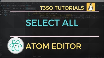 How to Select All in Atom Editor - keyboard shortcuts