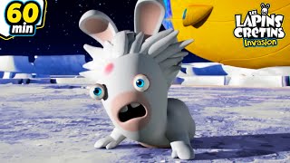 Les Lapins affrontent les Aliens ! | Les Lapins Crétins Invasion🐰 | Compilation 1H