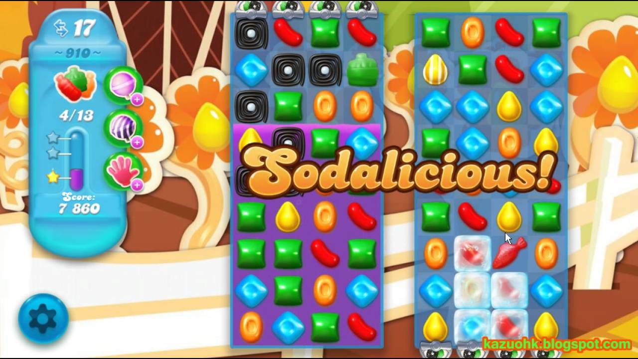 Candy Crush Soda Saga - Level 910 (3 stars, No boosters)