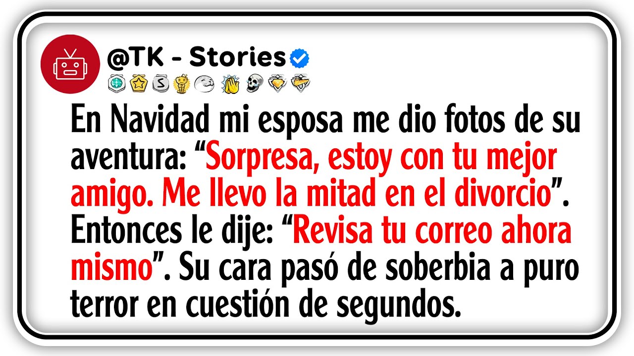 En Navidad mi esposa me dio fotos de su aventura: “Sorpresa, estoy con tu mejor amigo. Me llevo ...