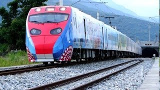 2014/06/28-自強號普悠瑪列車(彩繪編)迴送5937A次,新溪口隧道(南)通過.