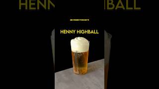 Henny highball | cognac, green tea, orange, dry curaçao #shorts #cocktail #cognac #greentea