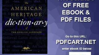 The American Heritage Dictionary of the English Language, Third Edition