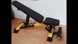 Homemade GYM making the adjustable bench press