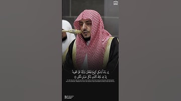 مقتطف من تلاوة فضيلة الشيخ د. #الوليد_للشمسان من صلاة التراويح ليلة 26 رمضان 1446هـ