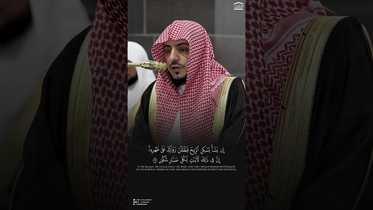 مقتطف من تلاوة فضيلة الشيخ د. #الوليد_للشمسان من صلاة التراويح ليلة 26 رمضان 1446هـ