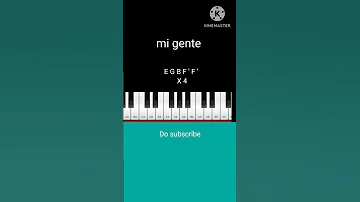 Mi Gente Piano Mi Gente Piano Cover 