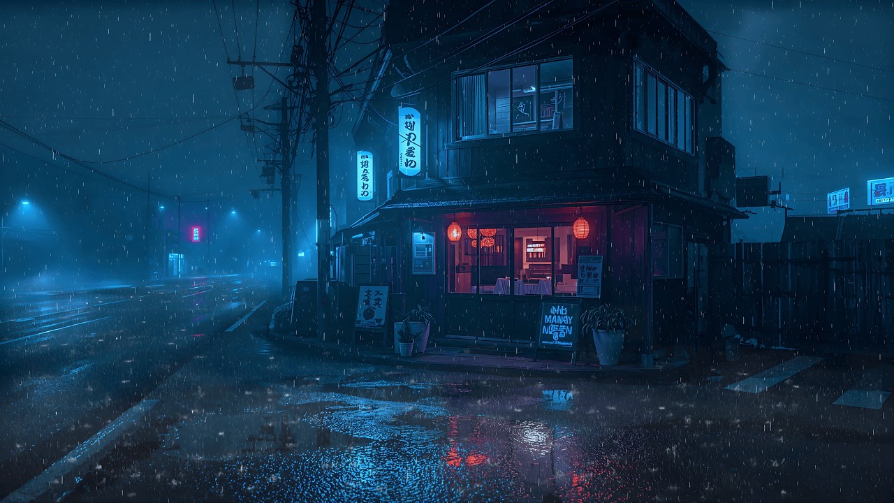 Cozy Ramen Shop Rain 🌧️🍜 | Lofi Music for Study & Relax