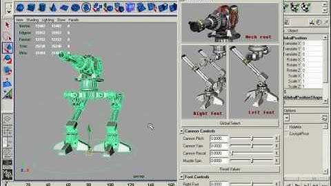 5th 31 8 Rigging and creating animationUI for The mech