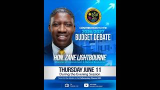 Hon. Zane Lightbourne's 2026/2027 Budget Debate Contribution, Environment, Forestry, BNGIS & DEHS