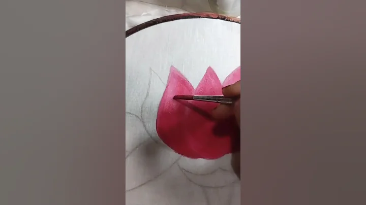 Lotus painting 😘✨|Fabric Art🖖✨