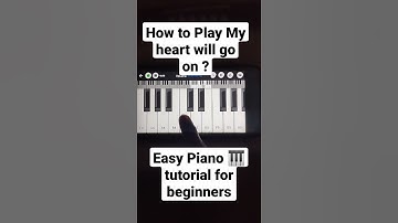 Thumbnail of Easy Piano Tutorial for beginners - My Heart will go on Easy Piano Music for beginners #piano #music