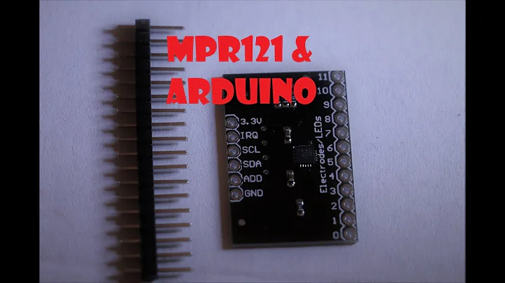 MPR121 turn (almost) any surface to a touch button for arduino