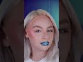 blue (blueberry) lipstick makeup tutorial 🫐