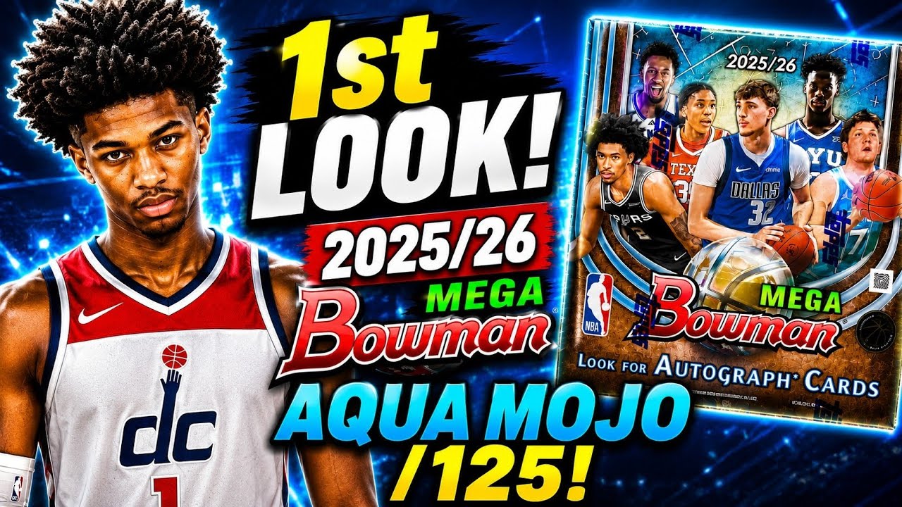 ? NEW! 2025/26 Bowman Basketball Mega Box! - Chrome Mojos! AQUA 