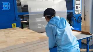 Balsa Wood Cloth Laminating and CNC Cutting Grooving Production Line | ZZCHRYSO Factory